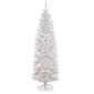 National Tree 6.5ft. White Pre-lit Kingswood(tm) Fir Pencil Tre - image 1