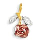 Gold Classics&#40;tm&#41; White Rose Gold Rhodium Rose Charm - image 1