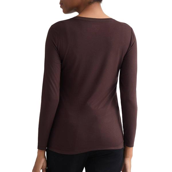 Womens Jones New York Long Sleeve Seamless Knit Tee