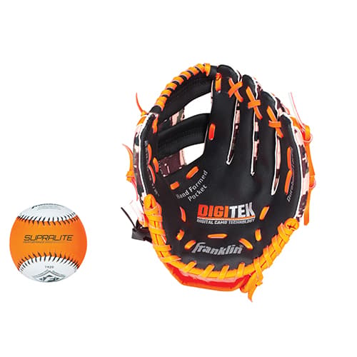 Franklin(R) 9.5in. Teeball Glove &amp; Ball - Orange - image 