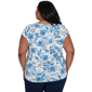 Plus Size Emaline Key Items Cap Sleeve Tropical Postcard Tee - image 2