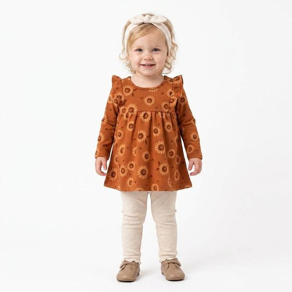 Baby Girl (12-24M) Rene Rofe 3pc. Sunflower Tunic & Leggings Set