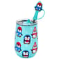 Gourmet Home Stainless Steel Penguin Wine Tumbler with Straw - image 1