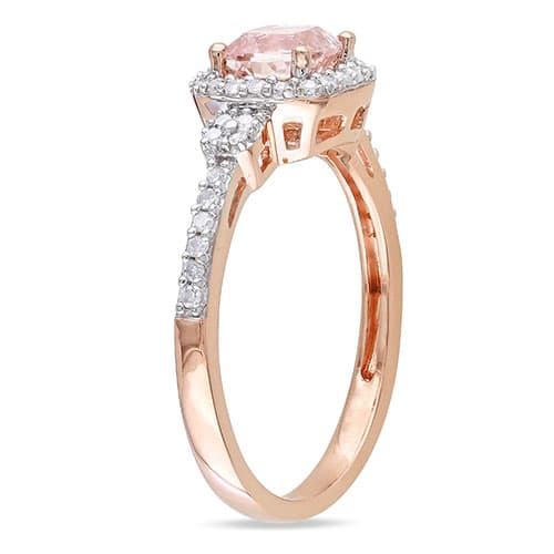 Gemstone Classics&#8482; 10kt. Rose Gold 1/6ctw. Diamond Ring