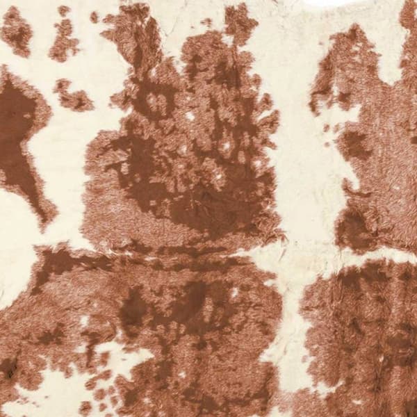 9th & Pike&#174; Brown & Ivory Faux Cowhide Area Rug
