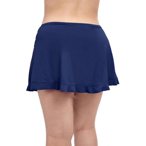 Plus Size Profile by Gottex Solid Side Slit Cinch Swim Skirt