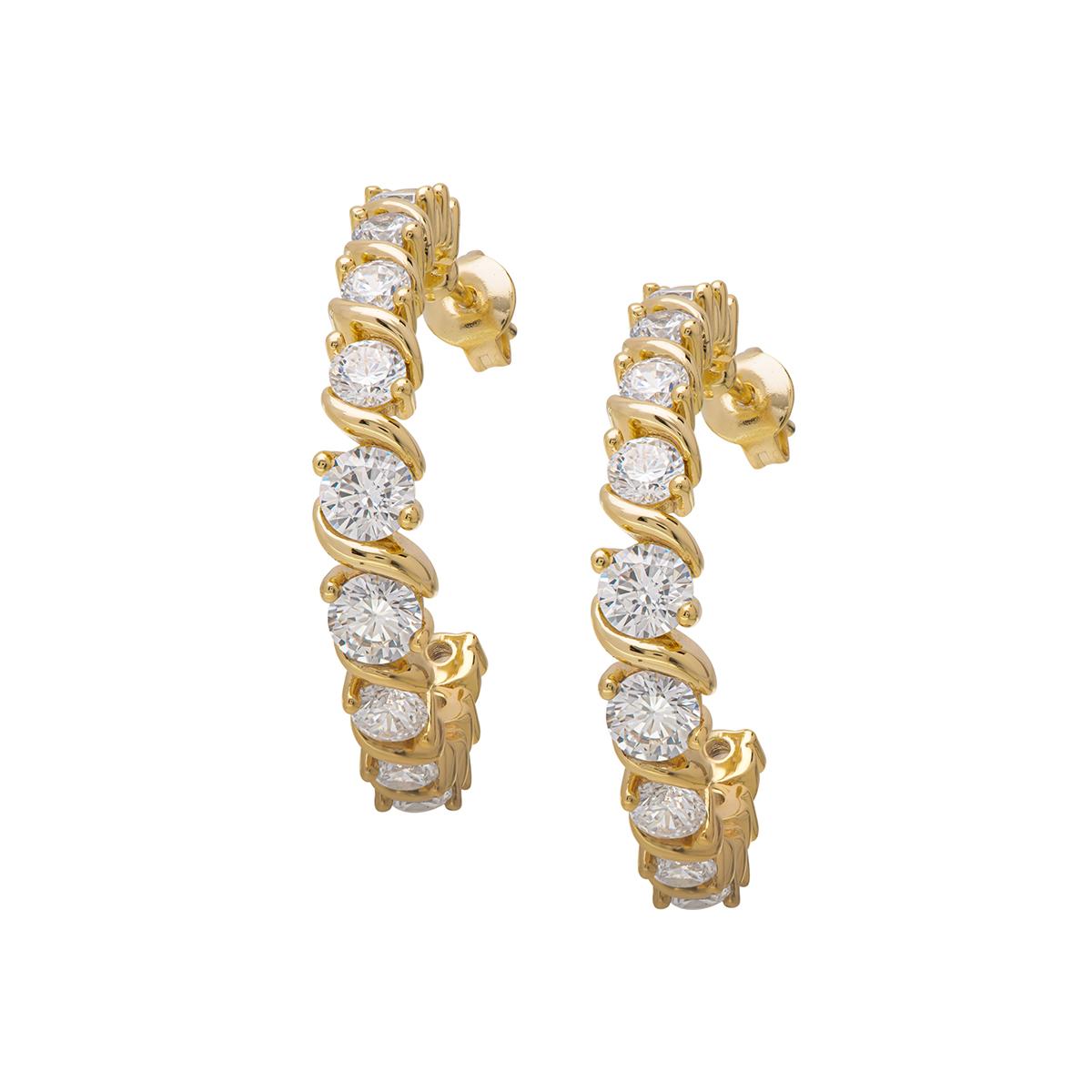 Gold Plated Hoop Earrings