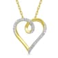 Nova Star(R) Lab Grown Diamond 1/10ctw. 10kt. Gold Heart Pendant - image 1