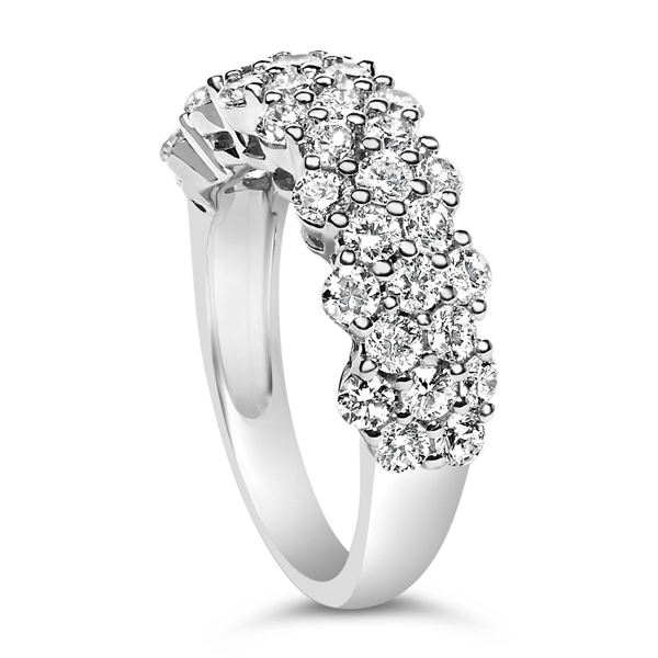 Haus of Brilliance 2ctw. Lab Grown Diamond Scattered Band Ring