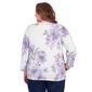 Plus Size Alfred Dunner Isn''t it Romantic Shimmer Floral Sweater - image 2