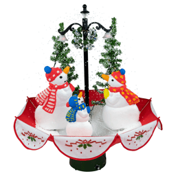 Northlight LED Musical Snowmen in Umbrella Base Christmas Decor