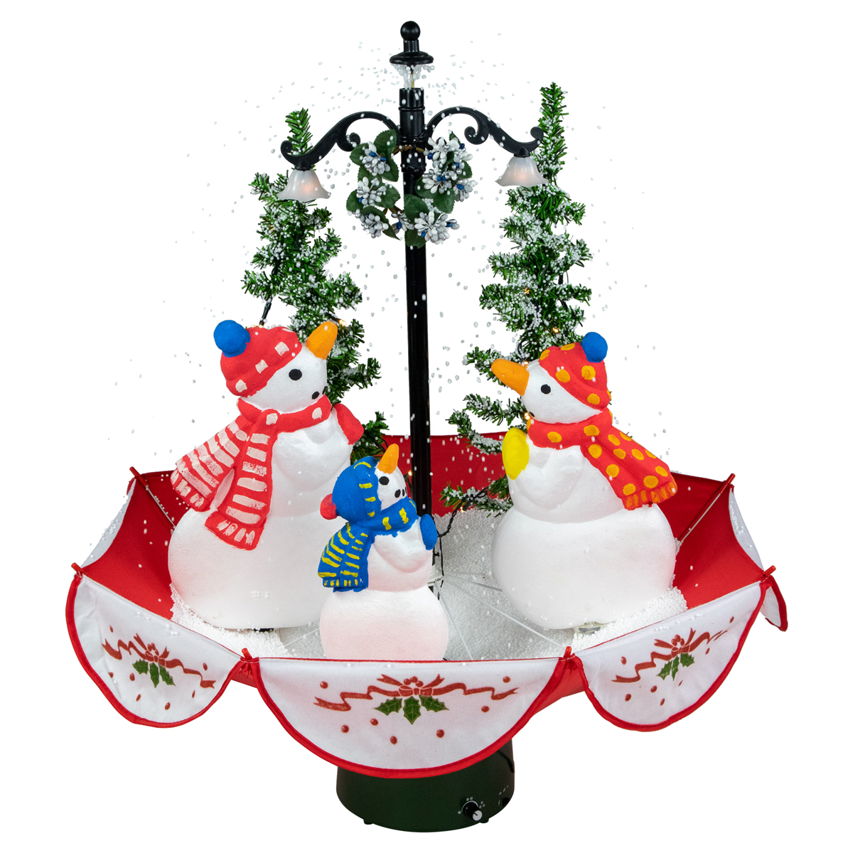 Northlight LED Musical Snowmen in Umbrella Base Christmas Decor