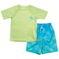 Boys (4-7) SURFZONE(R) Short Sleeve Palms Rash Guard Swimsuit - image 1