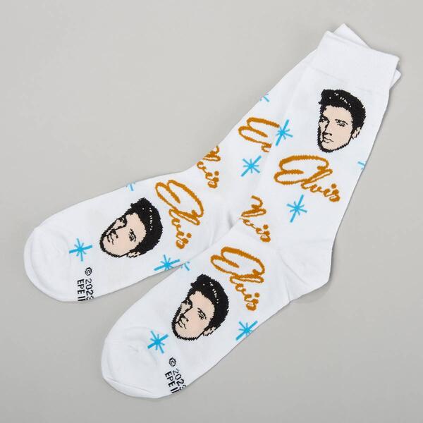 Mens Crazy Socks Elvis Crew Socks - image 