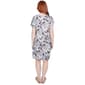 Womens Ruby Rd. Short Sleeve Leaf Tie Front Dress - image 2