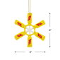 Northlight 4in. Sugar Daddy Lollipop Snowflake Christmas Ornament - image 5