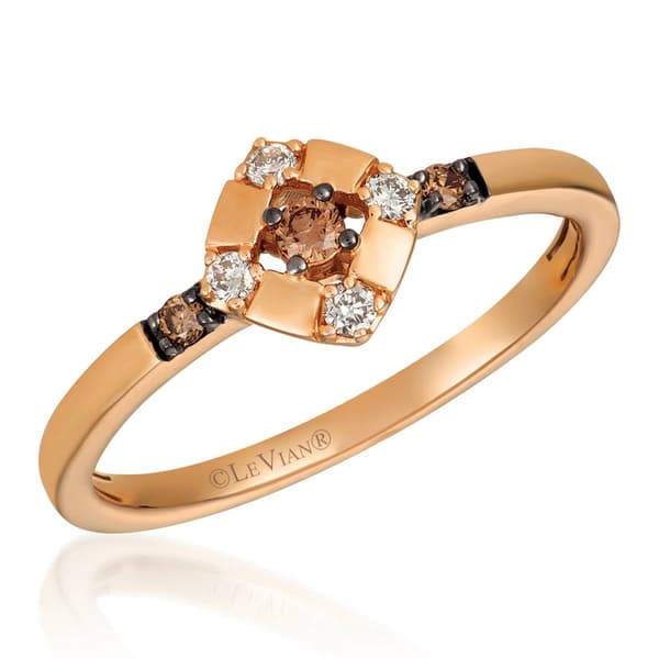 Le Vian(R) 14kt. Rose Gold 1/15ctw. Diamond Ring - image 