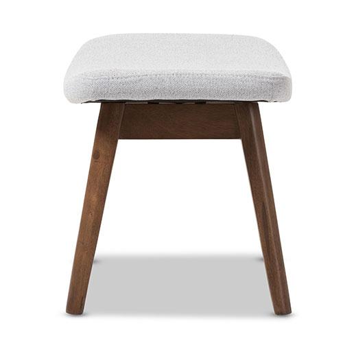 Baxton Studio Vera Upholstered Ottoman