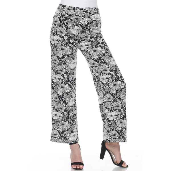 Womens White Mark Floral Paisley Palazzo Pants - image 
