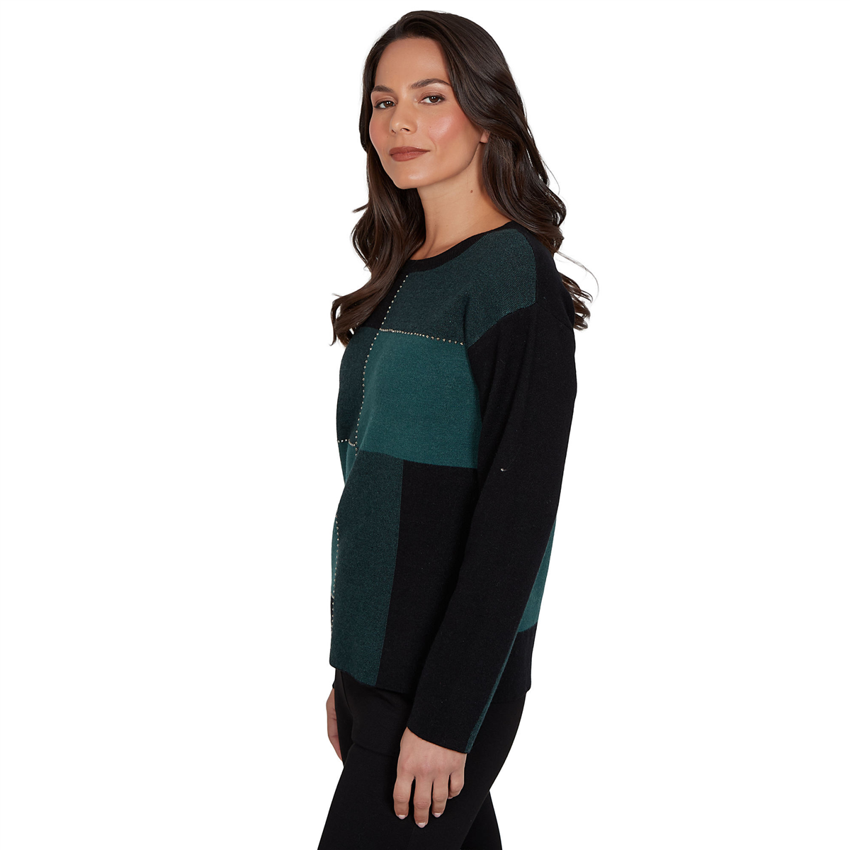 Petite Emaline Feminine Mystique Color Block Sweater