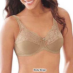 Womens Lilyette Tailored Minimizer® Lace Trim Bra 0428