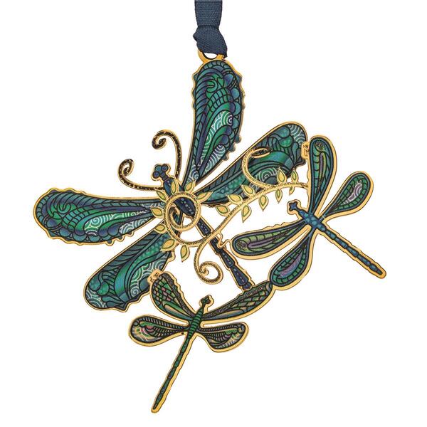 Beacon Design Breezy Dragonfly Collage Ornament - image 
