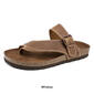Womens White Mountain Carly Comfort Leather Footbed Sandals - image 8