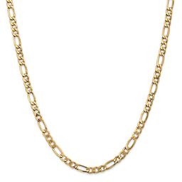 Mens Gold Classics™ 5.75mm. 14k Semi Solid Figaro Chain Bracelet