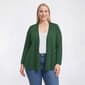 Plus Size Kasper Long Sleeve Open Front A-Line Cardigan - image 1