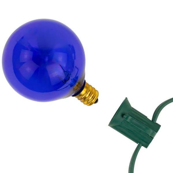 Northlight Seasonal 9ft. Blue G50 Globe Christmas Patio Lights