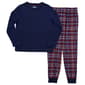 Boys (6-14) Sleep On It(R) Thermal Pajama Set - Navy - image 1