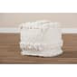 Baxton Studio Curlew Handwoven Cotton Pouf Ottoman - image 5