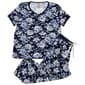 Womens Rene Rofe Short Sleeve Hacci Floral Pajama Set - image 1