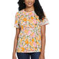 Womens Rafaella&#40;R&#41; Fruit Dot Lace Trim Tee - image 1