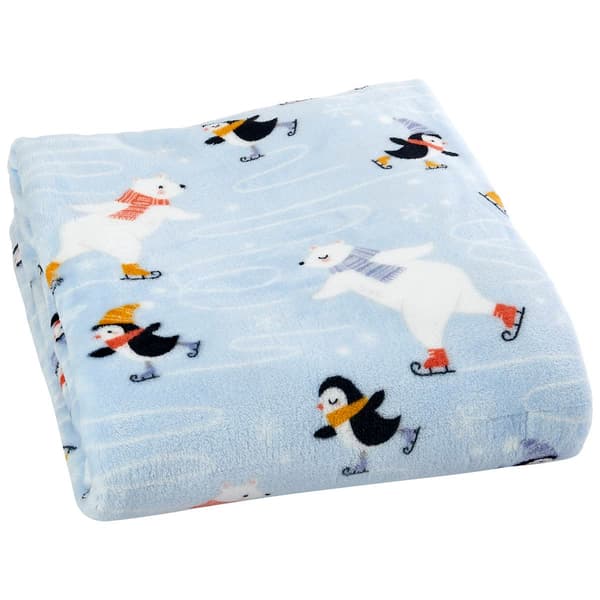 Ashley Cooper&#40;tm&#41; Penguin & Bear Plush Throw - image 