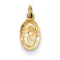 Gemstone Classics(tm) 14kt. St. Christopher Medal Charm - image 1