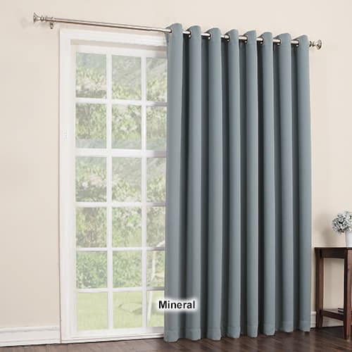 Sun Zero Jonah  Extra Wide Blackout Patio Curtain Panel