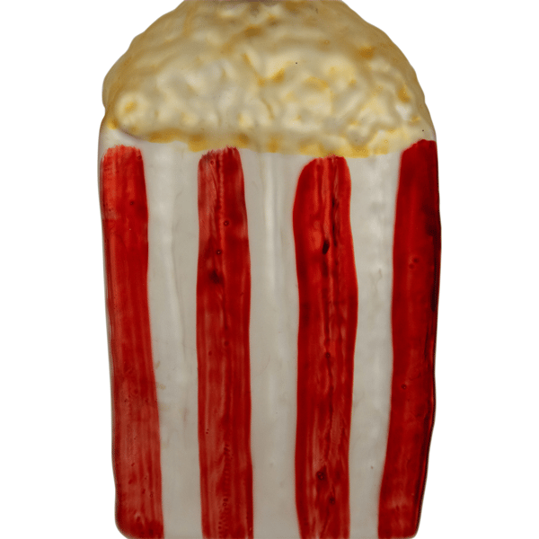 Northlight 4.5in. Red & White Popcorn Glass Christmas Ornament