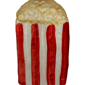 Northlight 4.5in. Red & White Popcorn Glass Christmas Ornament - image 5