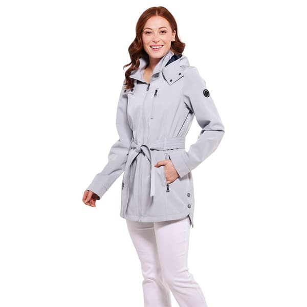 Nautica Women's Belted Raincoat Pink Size M