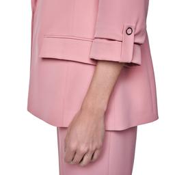 Womens Calvin Klein Tab Sleeve Notch Lapel Blazer