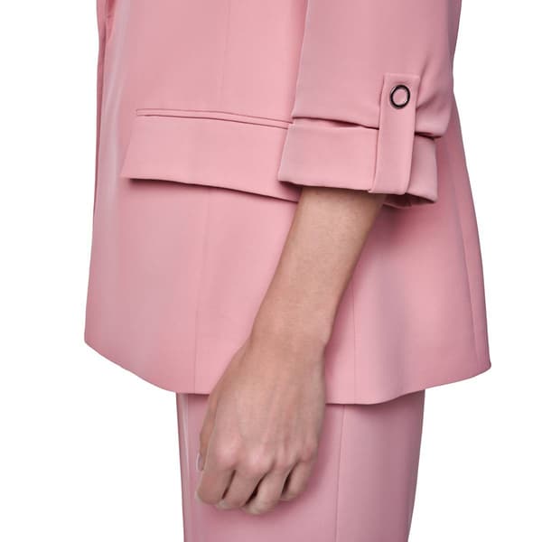 Womens Calvin Klein Tab Sleeve Notch Lapel Blazer