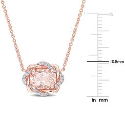 Gemstone Classics™ 10kt. Rose Gold Interlaced Necklace