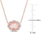 Gemstone Classics&#8482; 10kt. Rose Gold Interlaced Necklace - image 5