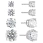Sunstone 4pc. Sterling Silver Round Stud Earring Set - image 1