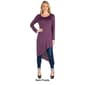 Womens 24/7 Comfort Apparel Long Sleeve Asymmetric Hem Tunic - image 5