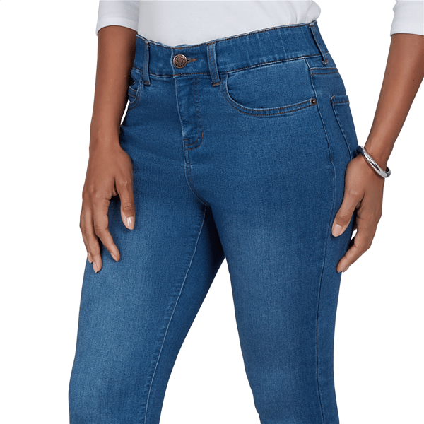 Plus Size Skye''s the Limit Essentials Tummy Slimming Skinny Jeans