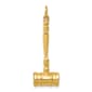 Unisex Gold Classics&#40;tm&#41;14kt Gold 3D Gavel Charm - image 1
