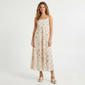 Juniors Wallflower Tropical Print Gauze Tier Midi Dress - image 1