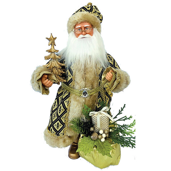 Santa's Workshop 15in.Fleur De Lis Claus Figurine - image 